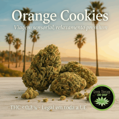 Orange Cookies CBD – Flor premium. Aroma cítrico e efeito relaxante - Image 3